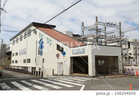 阪急京都線 正雀駅の橋上駅舎 阪急京都線 正雀駅の橋上駅舎 140204050