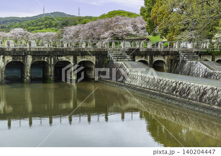 酒津公園　南配水樋門　南部用水・備前樋用水・倉敷用水　岡山県倉敷市 140204447