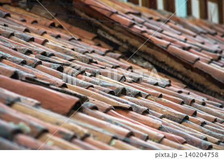 old tile roofs in Cusco old tile roofs in Cusco 140204758
