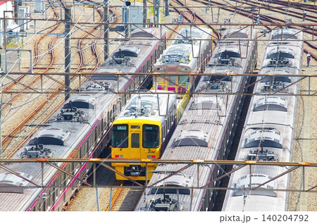 若葉台検車区の京王線版ドクターイエロー 若葉台検車区の京王線版ドクターイエロー 140204792
