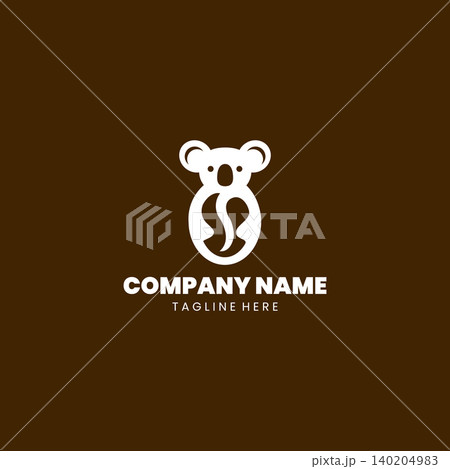 koala coffee logo Design vector koala coffee logo Design vector 140204983