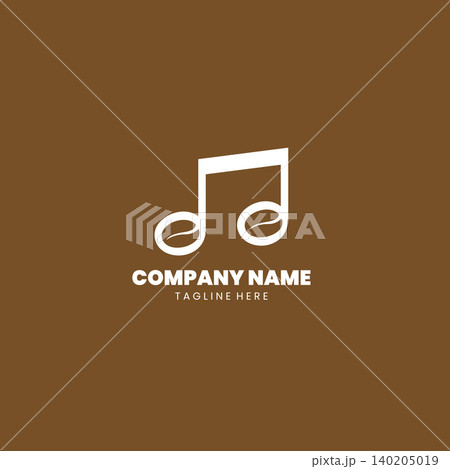 bean music logo Design vector bean music logo Design vector 140205019
