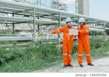 Engineer Professional Worker Survey Inspection Gas Oil Pipe Construction at Petroleum Building Engineer Professional Worker Survey Inspection Gas Oil Pipe Construction at Petroleum Building 140205208