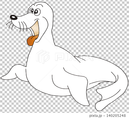 手繪動物插畫☆海豹 140205248