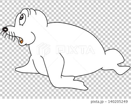 手繪動物插畫☆海豹 140205249