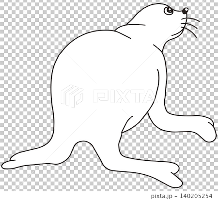 手繪動物插畫☆海豹 140205254