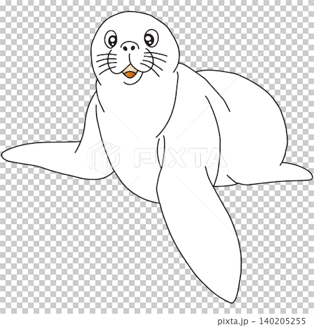 手繪動物插畫☆海豹 140205255