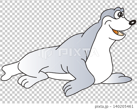 Hand-drawn animal illustration ☆ Sea lion Hand-drawn animal illustration ☆ Sea lion 140205461