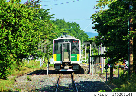 千葉県　久留里線　上総亀山駅と電車 140206141