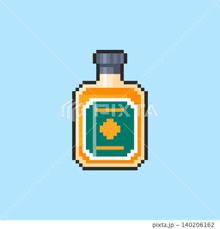 Pixel art Alcohol Bottle game asset design Pixel art Alcohol Bottle game asset design 140206162