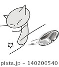 サッカー！ゴールする猫 140206540