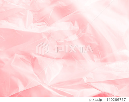 Abstract background plastic bag pink vacuum cling foil wrinkle texture wall crumpled film foil overlay seal wrap polyethyene packaging frame material industry wrinkle template ecosystem environment 140206737