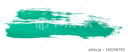 green brush isolated on transparent background green watercolor 140206793