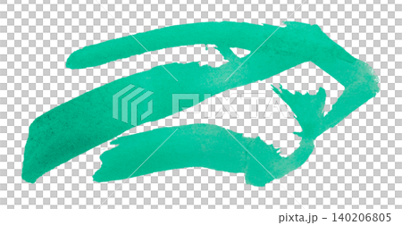 green brush isolated on transparent background green watercolor green brush isolated on transparent background green watercolor 140206805