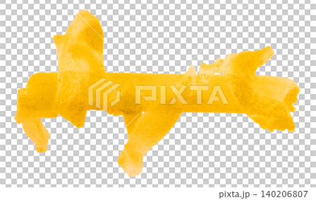 yellow brush isolated on transparent background yellow watercolor yellow brush isolated on transparent background yellow watercolor 140206807