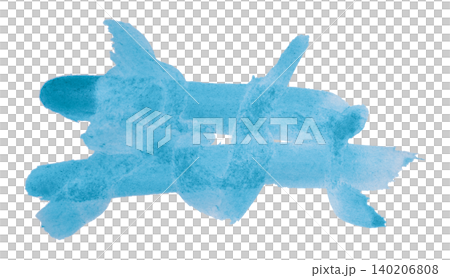 Light blue brush isolated on transparent background Light blue watercolor Light blue brush isolated on transparent background Light blue watercolor 140206808