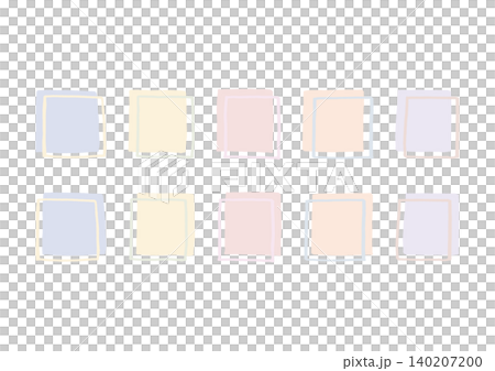 A hand-drawn frame set featuring two overlapping squares. A hand-drawn frame set featuring two overlapping squares. 140207200