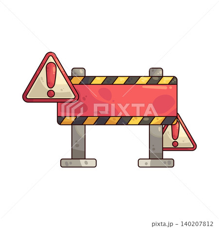 Illustration of Warning Barrier 140207812