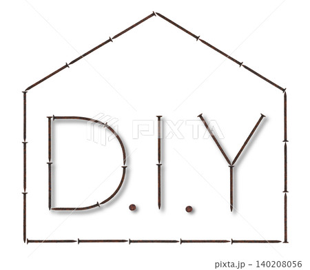 錆びた釘DIY家型のDIY 錆びた釘DIY家型のDIY 140208056