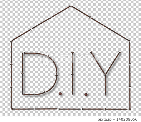 錆びた釘DIY家型のDIY 錆びた釘DIY家型のDIY 140208056