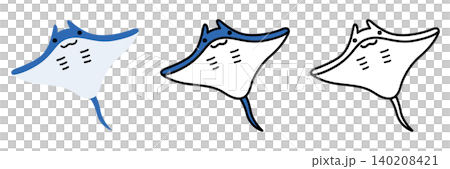 蝠鱝插畫集:流行可愛的海洋生物 蝠鱝插畫集:流行可愛的海洋生物 140208421