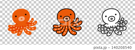 章魚插畫集:流行可愛的海洋生物 章魚插畫集:流行可愛的海洋生物 140208540