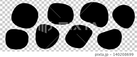 黒いシルエットの流体シェイプ。液体シェイプ。 黒いシルエットの流体シェイプ。液体シェイプ。 140208699