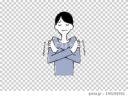 一幅人物顫抖的插圖 140209392