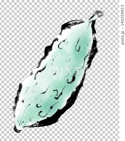 Ink painting, ink painting, bitter melon Ink painting, ink painting, bitter melon 140209813