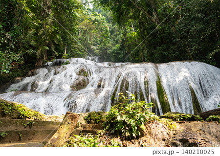 Saluopa waterfall in the tropical forest of Tentena, Sulawesi, Indonesia 140210025