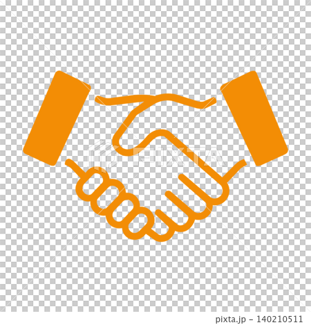 A handshake icon design representing business partnerships and collaborations. A handshake icon design representing business partnerships and collaborations. 140210511