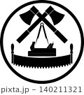 Tools, carpenter, joiner, cabinetmaker, logo, icon 140211321