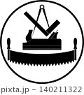 Tools, carpenter, joiner, cabinetmaker, logo, icon 140211322