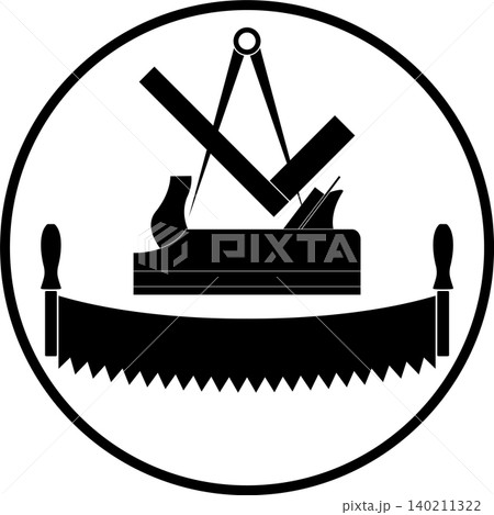 Tools, carpenter, joiner, cabinetmaker, logo, icon Tools, carpenter, joiner, cabinetmaker, logo, icon 140211322