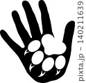Hand, cat paw, cats, paw, logo, icon 140211639