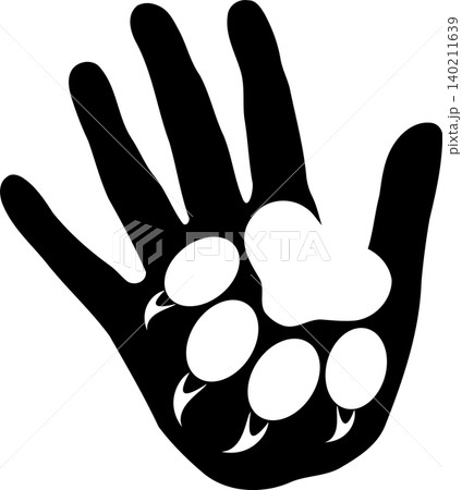 Hand, cat paw, cats, paw, logo, icon 140211639