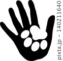 Hand, cat paw, cats, paw, logo, icon 140211640