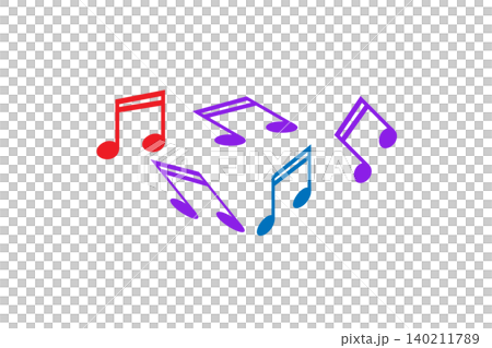 Colorful Musical Notes Icon Set Representing Melody, Rhythm and Sound in Bright Gradient Design Colorful Musical Notes Icon Set Representing Melody, Rhythm and Sound in Bright Gradient Design 140211789