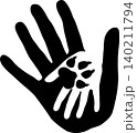Hand and dog paw, dogs, paw, logo 140211794