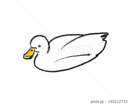 手描きのアヒルのイラスト 手描きのアヒルのイラスト 140212732