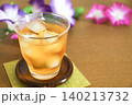 朝顔と麦茶　夏イメージ 140213732