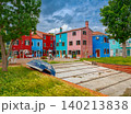 Colorful traditional houses on Burano Island in Venice Italy 140213838