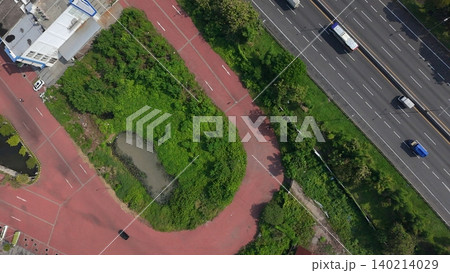 architecture, modern building, skyscraper, high-rise, apartment building, condominium, residential, facade, exterior, city life, urban development, housing estate, blue sky, low angle view, perspectiv 140214029