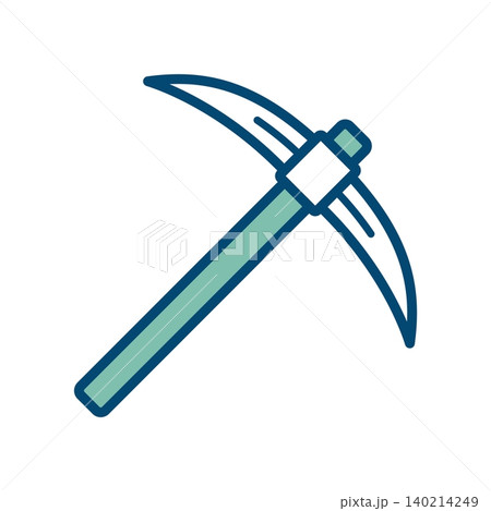 pickaxe icon vector design template in white background pickaxe icon vector design template in white background 140214249