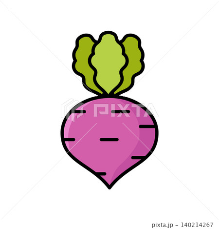 radish icon vector design template in white background radish icon vector design template in white background 140214267