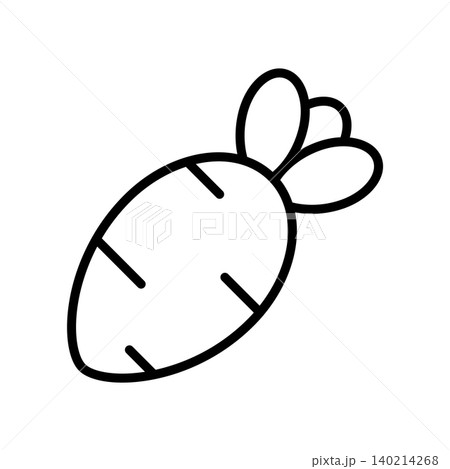 radish icon vector design template in white background radish icon vector design template in white background 140214268
