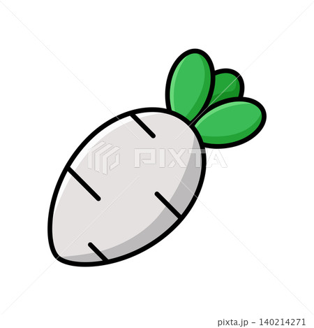 radish icon vector design template in white background 140214271