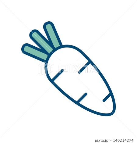 radish icon vector design template in white background radish icon vector design template in white background 140214274