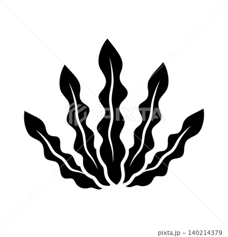seaweed icon vector design template in white background 140214379