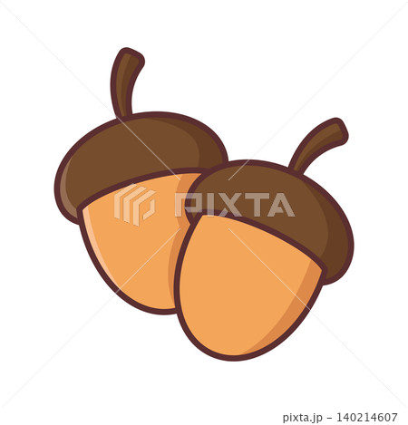 acorn icon vector design template in white background 140214607
